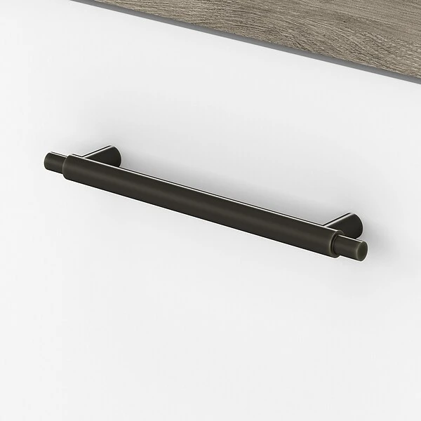 Bush Furniture Key West 47" X 16" Console Table With Drawers And Shelves, Shiplap Gray/Pure White (KWT248G2W-03) - Image 6