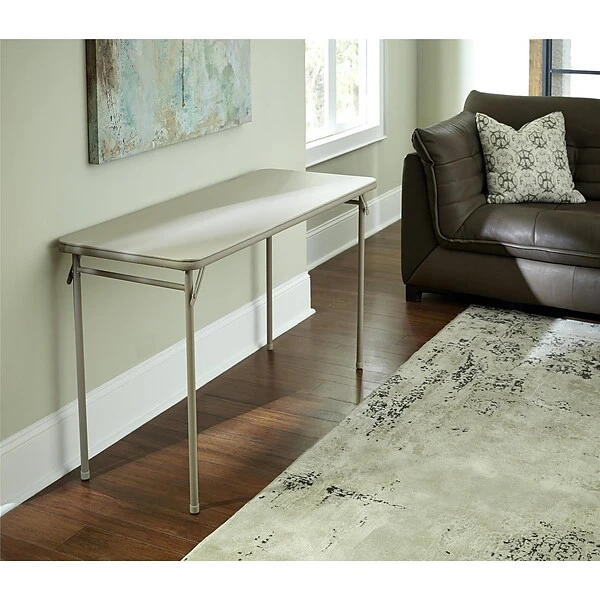 Cosco 20" X 48" Vinyl Top Folding Table (14341ANT1E)