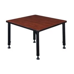 Regency Kee Adjustable Square Activity Table, 30" X 30", Height Adjustable, Cherry (TB3030CHAPBK)