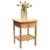 Winsome 22" X 18" X 18" Solid/Composite Wood Curved End Table/Night Stand, Natural