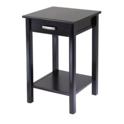 Winsome Liso Composite Wood End Table/Printer Table, Dark Espresso, 31.1"H X 20 1/2"W X 20 1/2"D