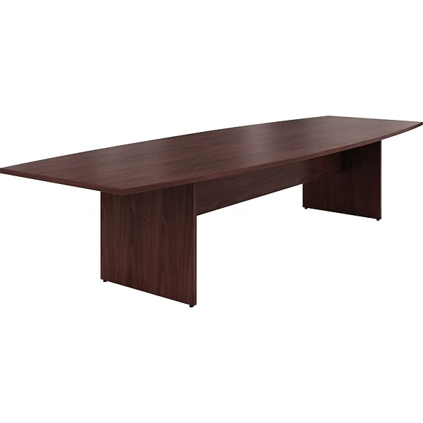 HON® Preside® Laminate Boat-Shaped Conference Tabletop, Mahogany, 1.13"H X 72"W X 36"D