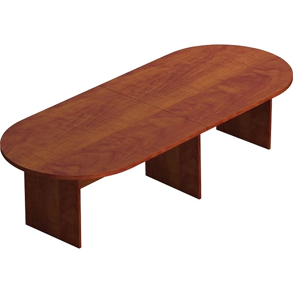 Offices To Go® Laminate Racetrack Conference Table, American Dark Cherry, 29 1/2"H X 120"W X 48"D