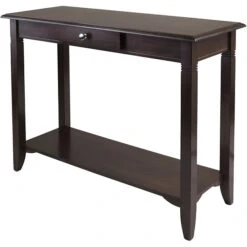Winsome Nolan 30" X 40" X 15.98" Composite Wood Console Table With Drawer, Cappuccino (40640)