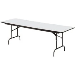Iceberg® Premium Wood Laminate Folding Tables, 96x30", Gray