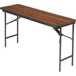 Iceberg® Premium Wood Laminate Folding Tables, 60x18", Oak