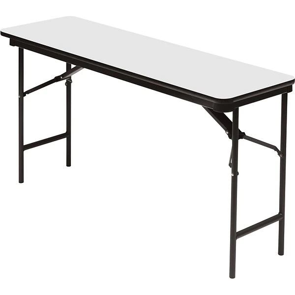 Iceberg® Premium Wood Laminate Folding Tables, 60x18", Gray