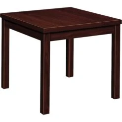 HON® Reception Room Furniture In Mahogany Finish, End Table