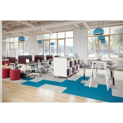 Union & Scale™ Lewis 36"H X 54"W Laminate Office And Computer Writing Desk, Dark Walnut, Tool-Less Assembly (UN55697-CC)