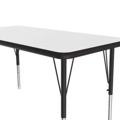 Correll® 30"D X 48"L Rectangular Heavy Duty Activity Table; White High Pressure Laminate Top