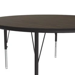 Correll® 48" Round Heavy Duty Activity Table; Walnut High Pressure Laminate Top