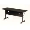 Correll 24"W X 60"L Laminate Top Adjustable Training Table Black Granite (FT2460-07)