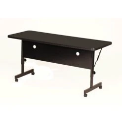 Correll 24"W X 60"L Laminate Top Adjustable Training Table Black Granite (FT2460-07)
