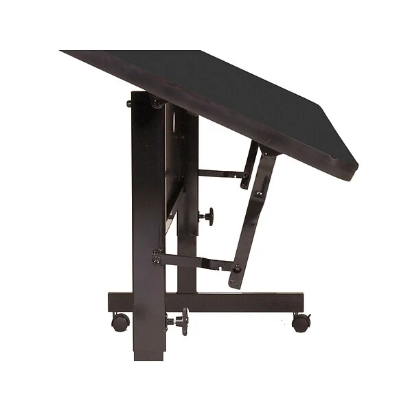 Correll 24"W X 60"L Laminate Top Adjustable Training Table Black Granite (FT2460-07) - Image 4