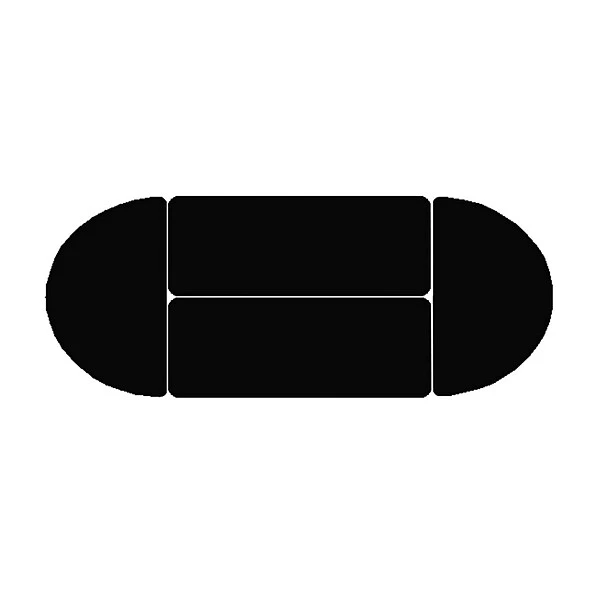 Correll 24"W X 60"L Laminate Top Adjustable Training Table Black Granite (FT2460-07) - Image 5