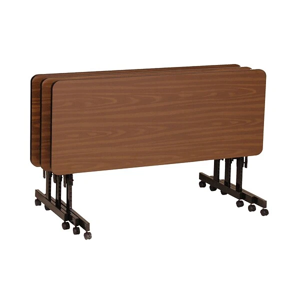 Correll Training Room Table, 72"L X 24"W, Walnut (FT2472MA-01) - Image 4