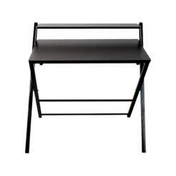 Mind Reader Folding Table, 34" X 25", Black (FOLDTABLE-BRN)