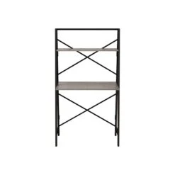 Homenations Folding Table, 31.5" X 16", Black/Brown (SH-OF-2662)