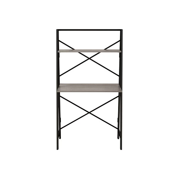 Homenations Folding Table, 31.5" X 16", Black/Brown (SH-OF-2662)