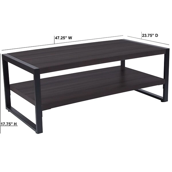 Flash Furniture Thompson Collection Coffee Table, Charcoal (NANJH1731) - Image 3