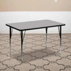 Flash Furniture Rectangle Activity Table, Gray (XUA2448RECGYTA)