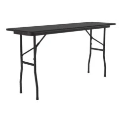 Correll Folding Table, 72" X 18", Black (CF1872TF-07)