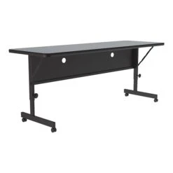 Correll Folding Table, 72" X 24", Gray Granite (FT2472TF-15)