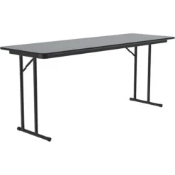 Correll Folding Table, 60" X 24", Gray Granite/Dove Gray (ST2460TF-15)