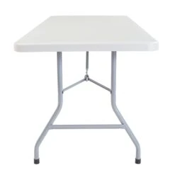 NPS® Heavy Duty Folding Table, 30 X 72, Speckled Gray (BT30721)