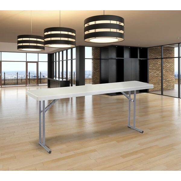 NPS® Heavy Duty Seminar Folding Table, 18 X 72, Speckled Gray (BT1872) - Image 6