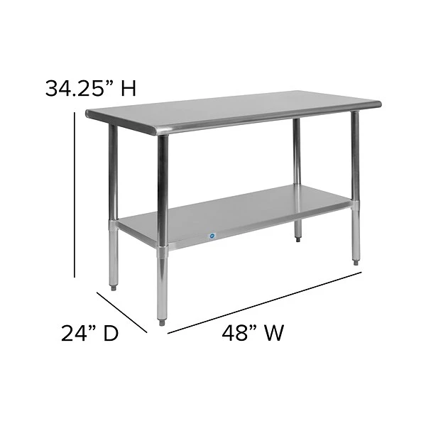 Flash Furniture Prep Tables, 48"W X 24"D (NHWT2448) - Image 5