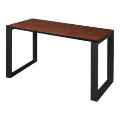 Regency Structure 48" X 24" Rectangular Laminate Training Table, Cherry & Black (STT4824CHBK)