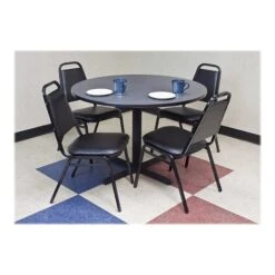 Regency Cain Breakroom Table, 42"D X 42"W, Gray (TB42RNDGY)