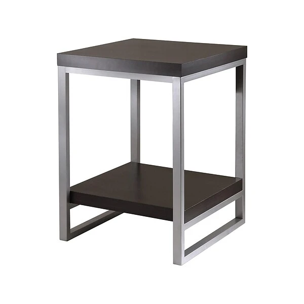 Winsome Jared 18"W X 18"D End Table, Espresso (93418)