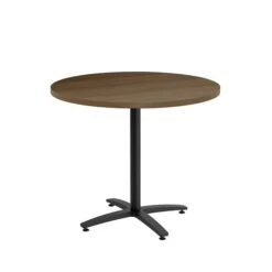 Union & Scale™ Workplace2.0™ Multipurpose 36" Round Pinnacle Laminate Seated Height Black Base Table (54794)