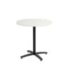 Union & Scale™ Workplace2.0™ Multipurpose 30" Round Silver Mesh Laminate Seated Height Black Base Table (54805)