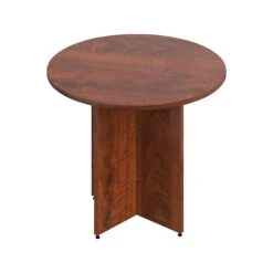 Global Offices To Go Superior Laminate Round Conference Table, Cherry (SL36R-ADC)