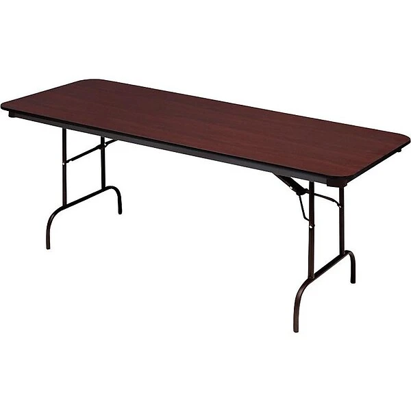 ICEBERG Premium Folding Table, 60" X 30", Mahogany (55214) - Image 4