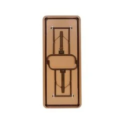 ICEBERG Premium Folding Table, 72" X 30", Mahogany (55224)