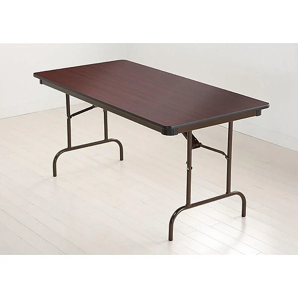 ICEBERG Premium Folding Table, 60" X 30", Mahogany (55214) - Image 3
