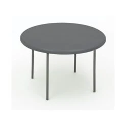 ICEBERG IndestrucTable TOO 1200 Series Folding Table, 48" X 24", Charcoal (65247)