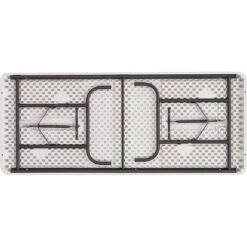 ICEBERG IndestrucTable TOO 1200 Series Folding Table, 48" X 24", Platinum (65203)