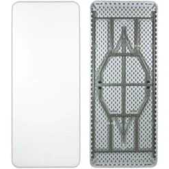 Advantage 6 Foot Plastic Folding Table By Advantage 30"x72" (ADV3072WHITE05)