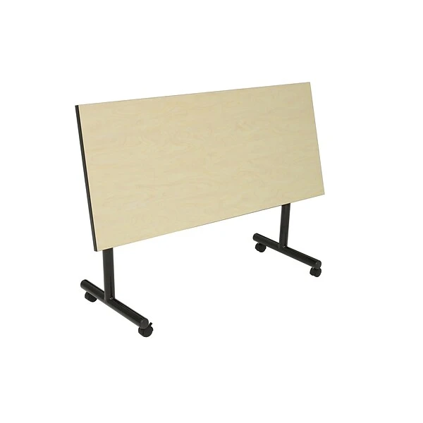 Regency Kobe Flip Top Mobile Training Table, 24"D X 48"W, Maple (MKFT4824PL)