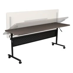 MooreCo Economy Flipper Training Room Table, 24"D X 60"W, Asian Night (91180)