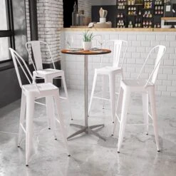 Flash Furniture 24'' Round Wood Cocktail Table